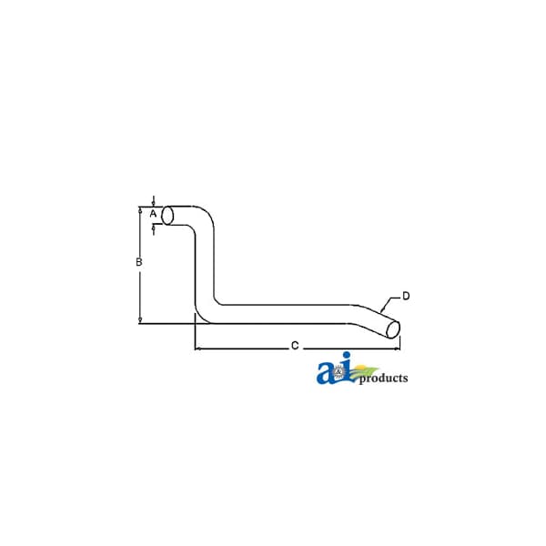 Exhaust Pipe 54" x1.5" x1.5"